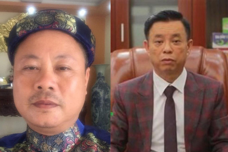 Tổng giám đốc Công ty cổ phần Y dược LanQ  Nguyễn Mạnh Quyền (trái) và bị can Phạm Văn Cách - Ảnh: Bộ Công an