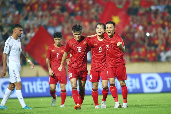 Trong dịp FIFA Days tháng 9-2023, tuyển Việt Nam đã thắng 2-0 trước Palestine - Ảnh: HOÀNG TÙNG