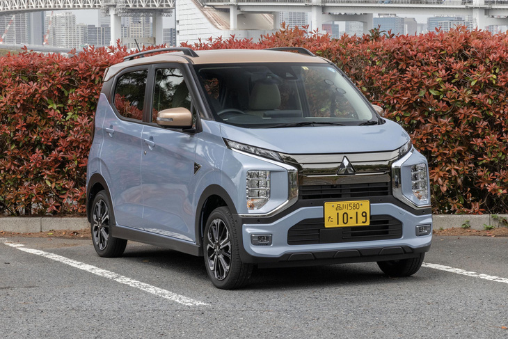 Mitsubishi eK X EV được giới thiệu tại GIIAS 2023, được ví như &quot;tiểu Xpander&quot;, có thể là một trong hai mẫu xe điện ra mắt năm 2024 được Mitsubishi Indonesia nhắc đến gần đây - Ảnh: Mitsubishi