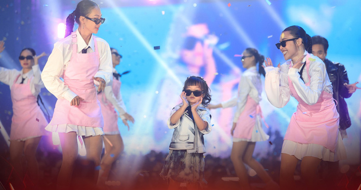 Bé Cici  xuất hiện tại nhập Rap Việt All-Star Concert 2023 - Ảnh: BTC