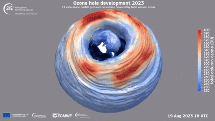 Lỗ thủng tầng ozone ở Nam Cực mở rộng chưa từng có