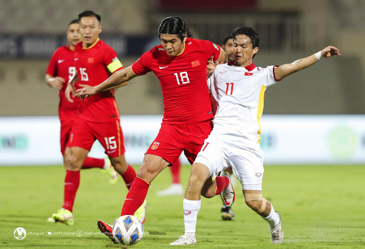 Trận giao hữu tuyển Trung Quốc và Việt Nam được xem là bài kiểm tra quan trọng của 2 đội trước thềm vòng loại World Cup 2026 - Ảnh: VFF