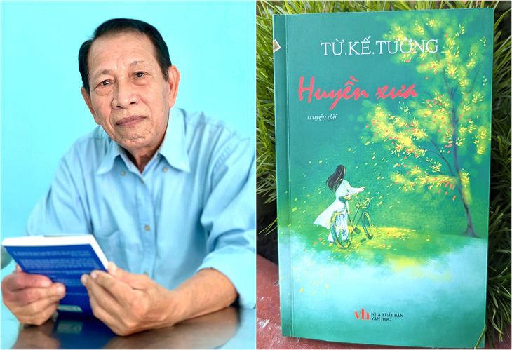 Nhà văn Từ Kế Tường và quyển Huyền xưa - tác phẩm đầu tay năm ông 19 tuổi - Ảnh:Giản Thanh Sơn -Linh Đoan