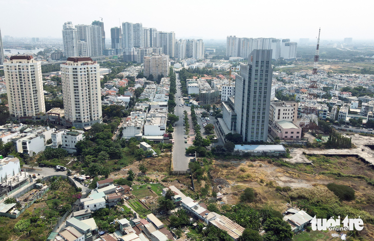 Khu đô thị An Phú - An Khánh sau gần 25 năm vẫn chưa hoàn thiện hạ tầng, thiếu kết nối - Ảnh: LÊ PHAN