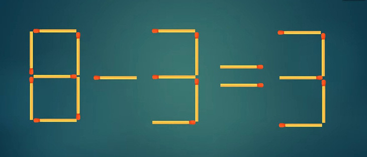 Thử tài IQ: Di chuyển một que diêm để 5x3=13-2 thành phép tính đúng - Ảnh 7.