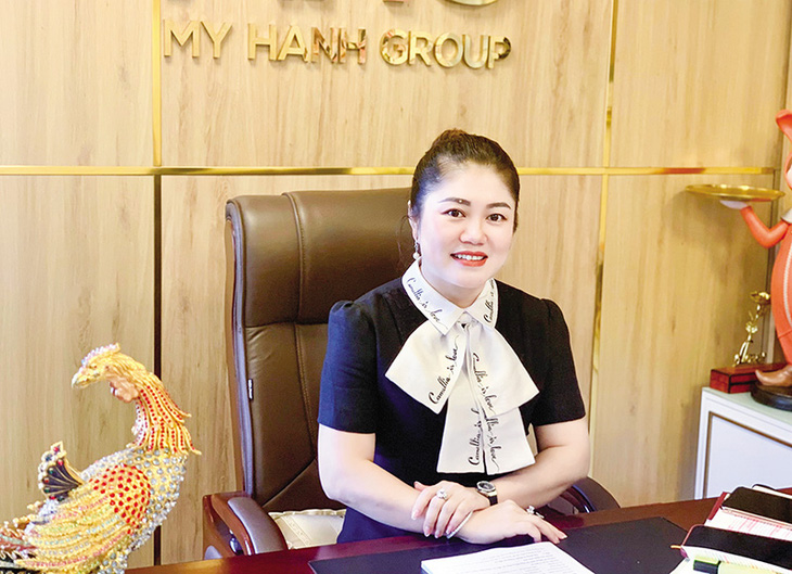 Bà Phạm Mỹ Hạnh - chủ tịch hội đồng quản trị Công ty cổ phần Tập đoàn Mỹ Hạnh - thời điểm trước khi bị bắt