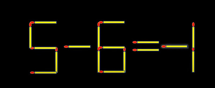 Thử tài IQ: Di chuyển một que diêm để 9-6=1 thành phép tính đúng - Ảnh 1.