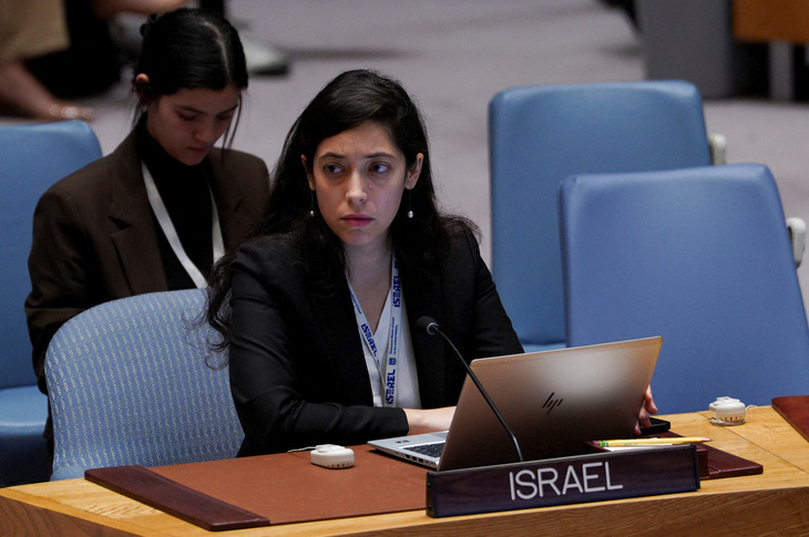 Cuộc họp của Hội đồng Bảo an Liên Hiệp Quốc hôm 10-11 về cuộc xung đột Israel - Hamas - Ảnh: REUTERS