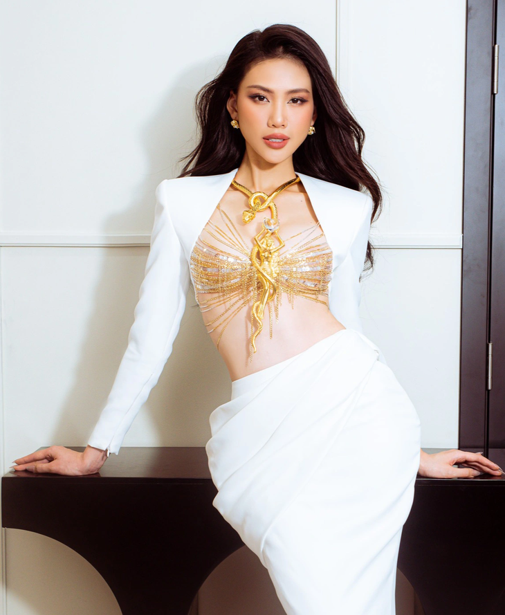 Hình ảnh mới nhất của Bùi Quỳnh Hoa tại Miss Universe 2023 - Ảnh: Facebook nhân vật