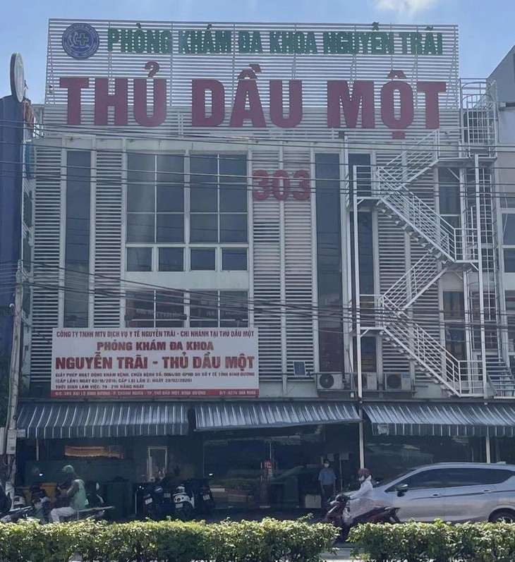 Phòng khám đa khoa Nguyễn Trãi - Thủ Dầu Một (Bình Dương) bị tố vẽ bệnh moi tiền - Ảnh: TRÚC QUYÊN