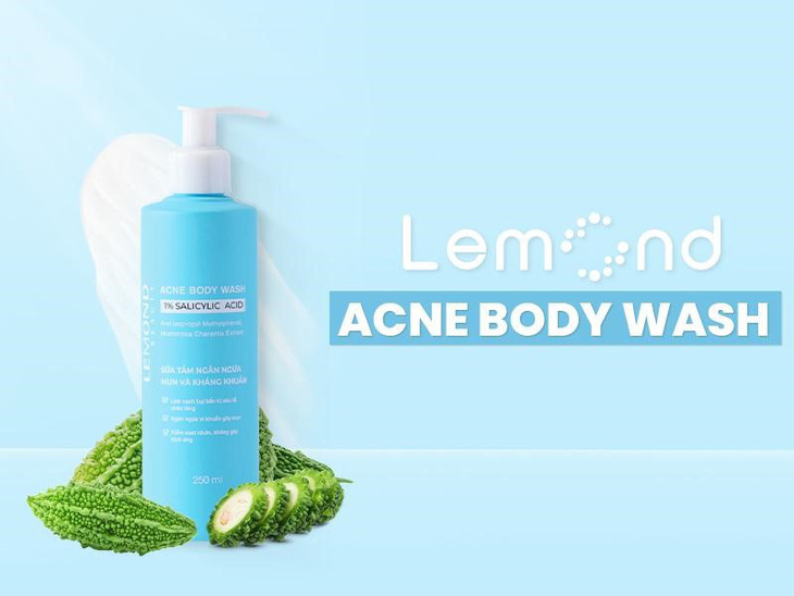 Sữa tắm Lemond Acne Body Wash chứa chiết xuất khổ qua