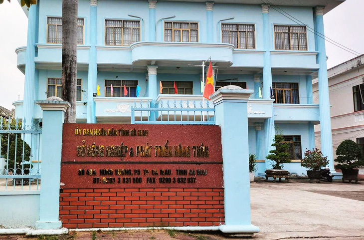 Sở Nông nghiệp và Phát triển nông thôn tỉnh Cà Mau, nơi ông Phong từng làm chánh Thanh tra - Ảnh: THANH HUYỀN