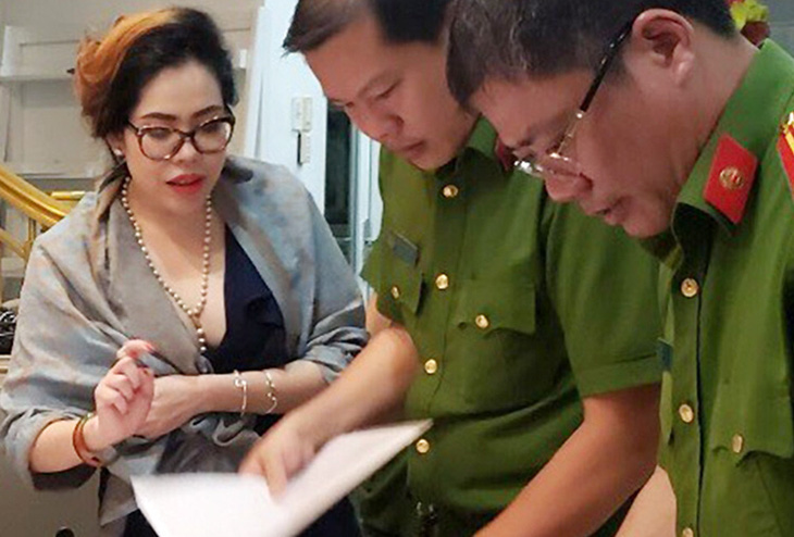 Phạm Thị Tuyết Nhung lúc bị bắt - Ảnh: Công an cung cấp