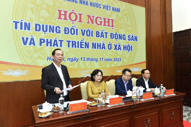 Phó thống đốc Ngân hàng Nhà nước Đào Minh Tú cho rằng để thị trường bất động sản phát triển an toàn, bền vững thì giá phải giảm - Ảnh: PV