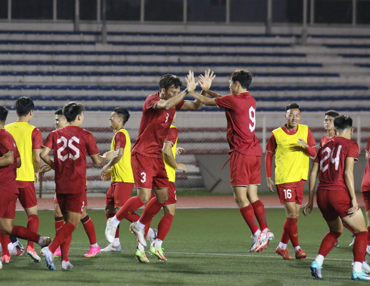 Tuyển Việt Nam đang có tinh thần tốt trước trận ra quân tại vòng loại World Cup 2026 khu vực châu Á - Ảnh: VFF