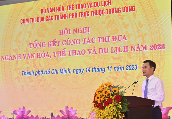 Ông Bùi Xuân Cường đánh giá cao kết quả các thành phố đạt được - Ảnh: QUỐC THANH