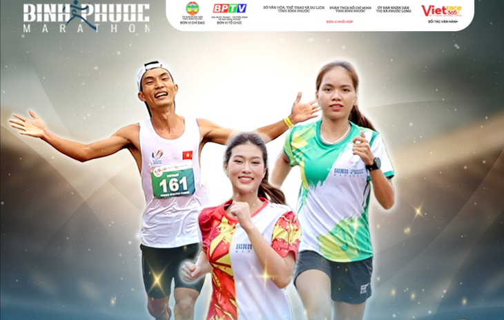 Các đại sứ của Giải Bình Phước Marathon 2023 - Ảnh: BTC