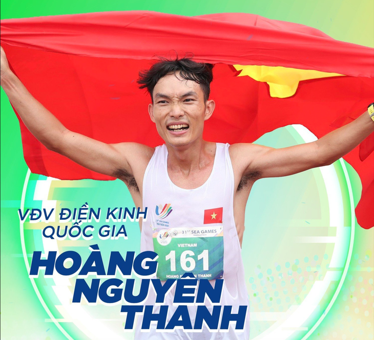 Nhà vô địch marathon SEA Games 31 Hoàng Nguyên Thanh - Ảnh: BTC