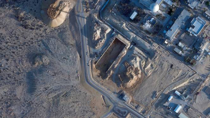 Ảnh vệ tinh cho thấy hoạt động xây dựng tại Trung tâm nghiên cứu hạt nhân Shimon Peres Negev gần thành phố Dimona, Israel vào ngày 22-2-2021 - Ảnh: PLANET LABS