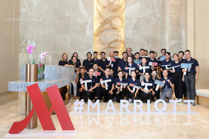 Đội ngũ Marriott hiện đã có mặt tại tòa Lake và tiến hành đào tạo, chuẩn bị vận hành các căn hộ hàng hiệu đầu tiên