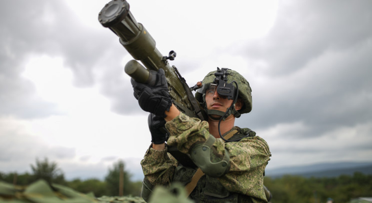 Binh sĩ Nga sử dụng hệ thống Igla-S trong một sự kiện quân thao - Ảnh: SPUTNIK