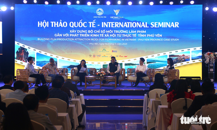 Hội thảo quốc tế xây dựng Bộ chỉ số hấp dẫn quay phim được tổ chức tại Phú Yên ngày 16-11 - Ảnh: NGUYỄN HOÀNG