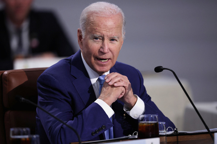 Tổng thống Mỹ Joe Biden tham dự Hội nghị các nhà lãnh đạo kinh tế APEC ở thành phố San Francisco, bang California, Mỹ vào ngày 16-11 - Ảnh: REUTERS