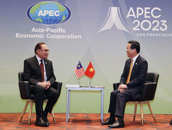 Thủ tướng Malaysia Anwar Ibrahim khẳng định nước này coi trọng hợp tác nhiều mặt với Việt Nam và mong sớm được đón Chủ tịch nước Võ Văn Thưởng - Ảnh: TUẤN ANH