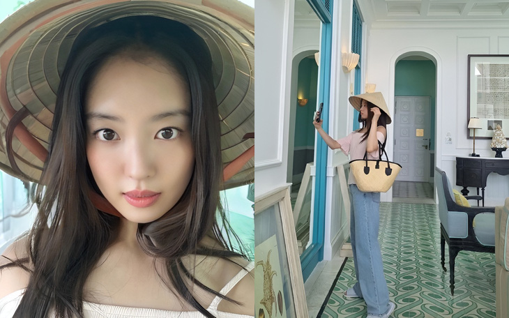 Lee Se Young khoe ảnh đội nón lá, check in tại Phú Quốc - Ảnh: Facebook nhân vật