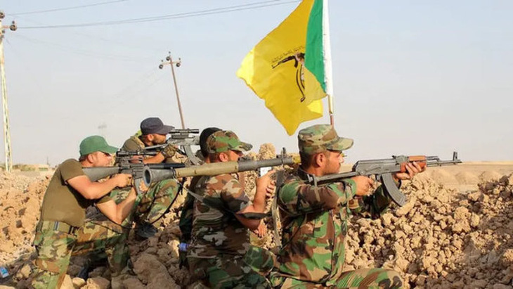 Binh sĩ lực lượng dân quân Kataib Hezbollah - Ảnh: ARAB NEWS