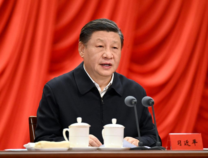 Chủ tịch Trung Quốc Tập Cận Bình trong một sự kiện hồi tháng 2-2023 - Ảnh: THX