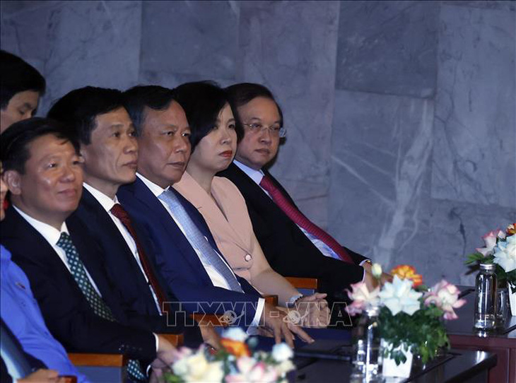 Các đại biểu tham dự chương trình “Hồ Chí Minh - Hành trình khát vọng 2023” - Ảnh: Thống Nhất/TTXVN