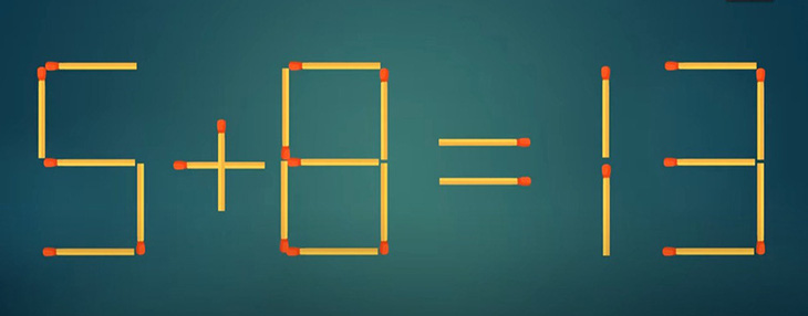 Thử tài IQ: Di chuyển một que diêm để 9+7=4+5 thành phép tính đúng - Ảnh 1.