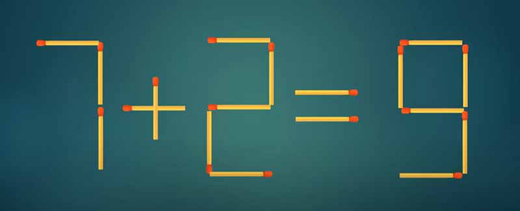 Thử tài IQ: Di chuyển một que diêm để 9+7=4+5 thành phép tính đúng - Ảnh 1.