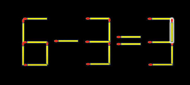 Thử tài IQ: Di chuyển một que diêm để 1 7-1=3 thành phép tính đúng - Ảnh 1.