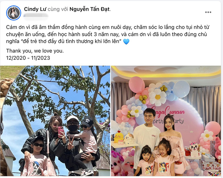 Bài đăng của Cindy Lư gây chú ý khi công khai bạn trai Đạt G