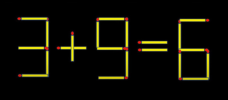 Thử tài IQ: Di chuyển một que diêm để 6+8=3 thành phép tính đúng- Ảnh 3.