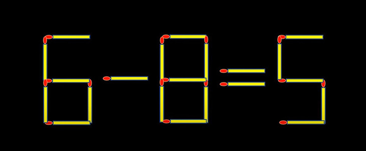 Thử tài IQ: Di chuyển một que diêm để 8-3=1-1 thành phép tính đúng- Ảnh 3.