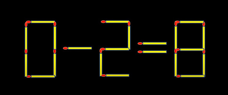 Thử tài IQ: Di chuyển một que diêm để 8-3=1-1 thành phép tính đúng- Ảnh 5.