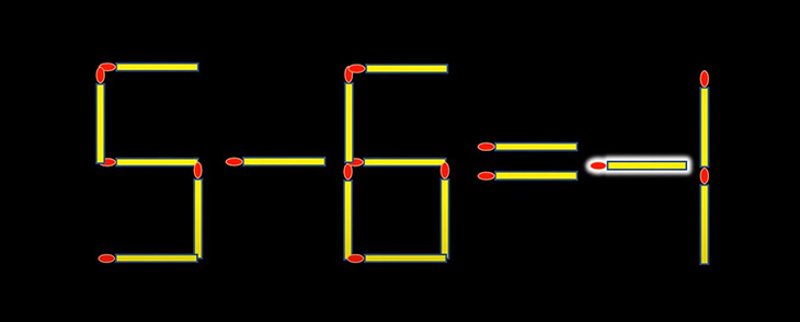 Thử tài IQ: Di chuyển một que diêm để 6-6=1 thành phép tính đúng- Ảnh 2.