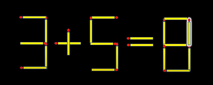 Thử tài IQ: Di chuyển một que diêm để 6+8=3 thành phép tính đúng- Ảnh 4.