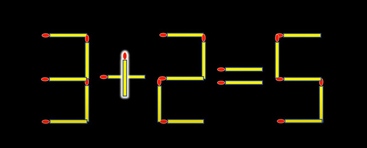 Thử tài IQ: Di chuyển một que diêm để 1-2=5-4 thành phép tính đúng - Ảnh 1.