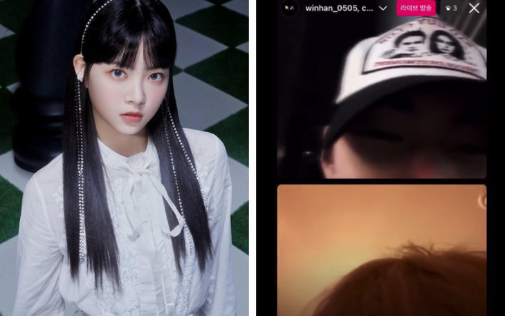 Seunghan livestream và dùng những ngôn từ khiếm nhã khi nói về nữ thần tượng Eunchae của nhóm LE SSERAFIM - Ảnh: Chụp màn hình
