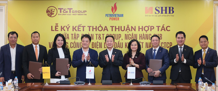 T&T Group, SHB và PV Power ký kết thỏa thuận hợp tác toàn diện - Ảnh: SHB