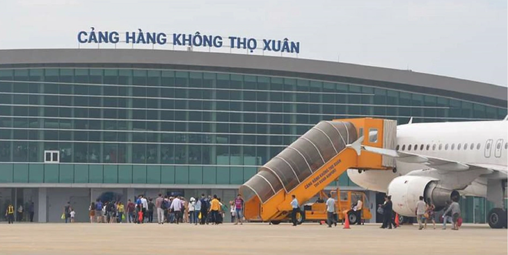 Sân bay Thọ Xuân hiện chỉ khai thác đường bay Hà Nội - TP.HCM thay vì 9 đường bay như trước đây - Ảnh: ACV