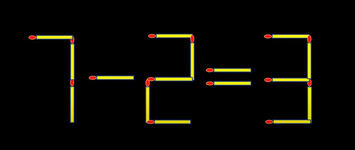 Thử tài IQ: Di chuyển 2 que diêm để 8-3=7 thành phép tính đúng- Ảnh 5.