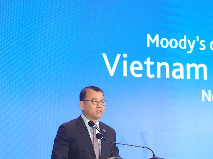 Ông Nguyễn Hoàng Dương, phó vụ trưởng Vụ Tài chính ngân hàng - Bộ Tài chính, cho biết đã có ba doanh nghiệp cung cấp dịch vụ xếp hạng tín nhiệm được cấp phép ở Việt Nam - Ảnh: CTV