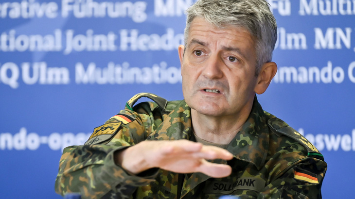 Trung tướng Alexander Sollfrank là người đứng đầu Bộ chỉ huy kích hoạt hỗ trợ chung (JSEC) của NATO - Ảnh: swp.de