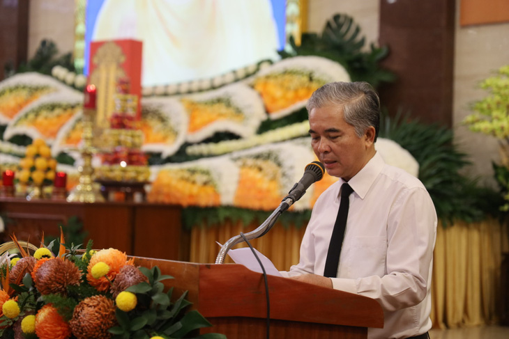 Ông Ngô Minh Châu - phó chủ tịch UBND TP.HCM - phát biểu tại buổi lễ - Ảnh: NGỌC QUÝ