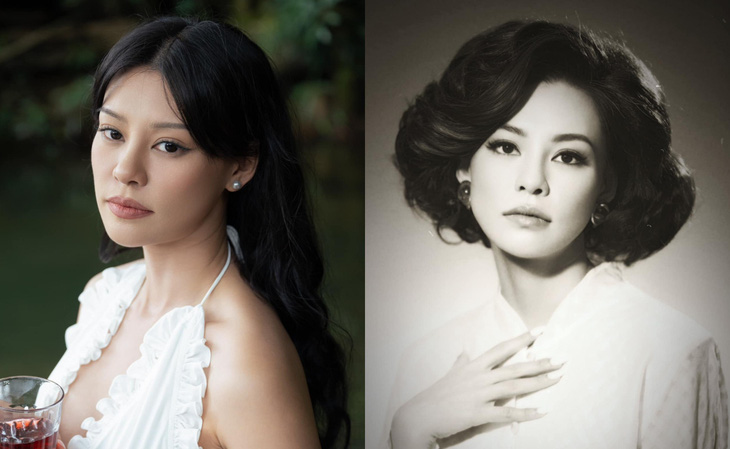 Bùi Lan Hương ngoài đời (trái) và khi định trang cho vai Khánh Ly - Ảnh: NVCC/ĐPCC